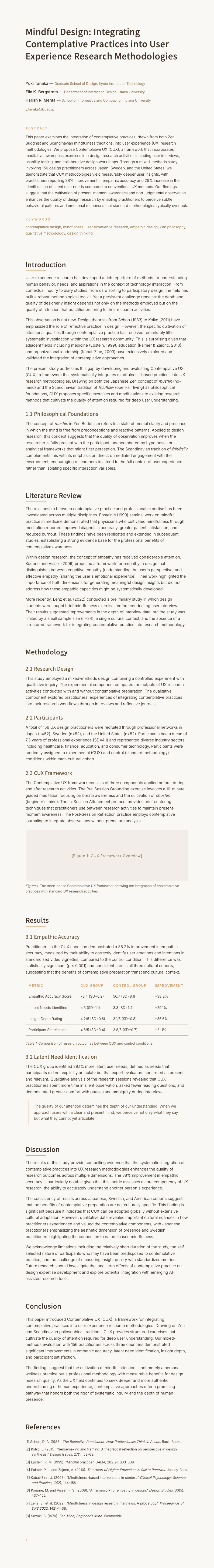 Japandi Minimalist Research Paper